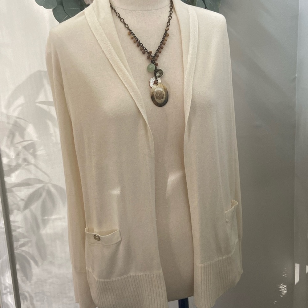 cardigan by Banana Republic, size S, cream colored EUC